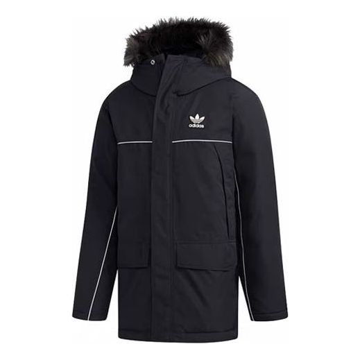 Parka adidas Originals Originals Hooded Down Jacket Črna | FL1417