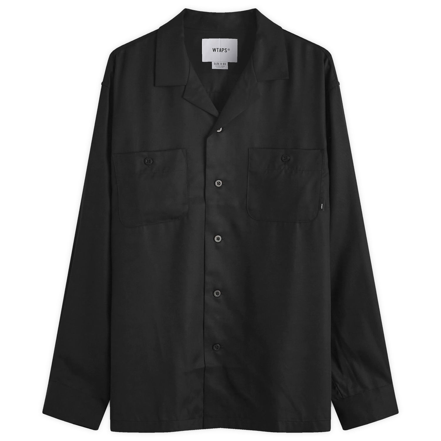 Srajce WTAPS Shirt Open Stitch Large Črna | 242TQDT-SHM04-BLK, 0
