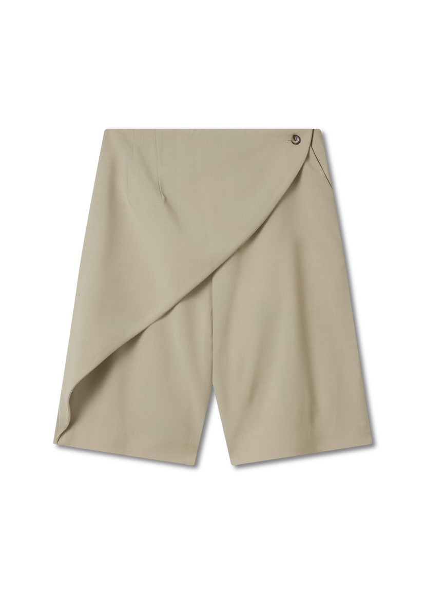 Kratke hlače AXEL ARIGATO Beige Asymmetrical Shorts Bež | A3057002