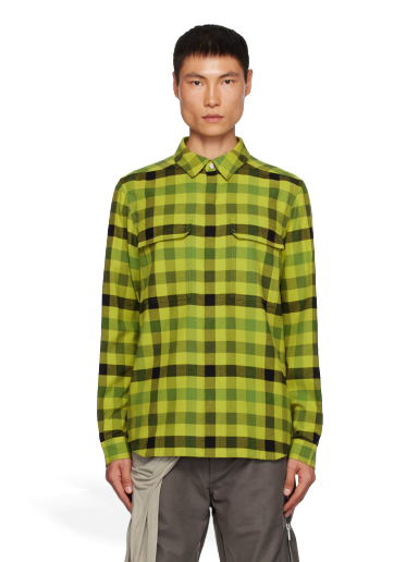 Srajce Rick Owens Brushed Shirt Rumena | RU02C7236 CP