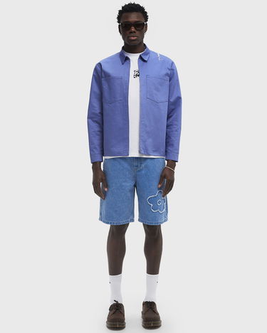 Kratke hlače Marni Marni Casual Shorts with Flower Applique Modra | PUJU0070Q2-PCB44, 1