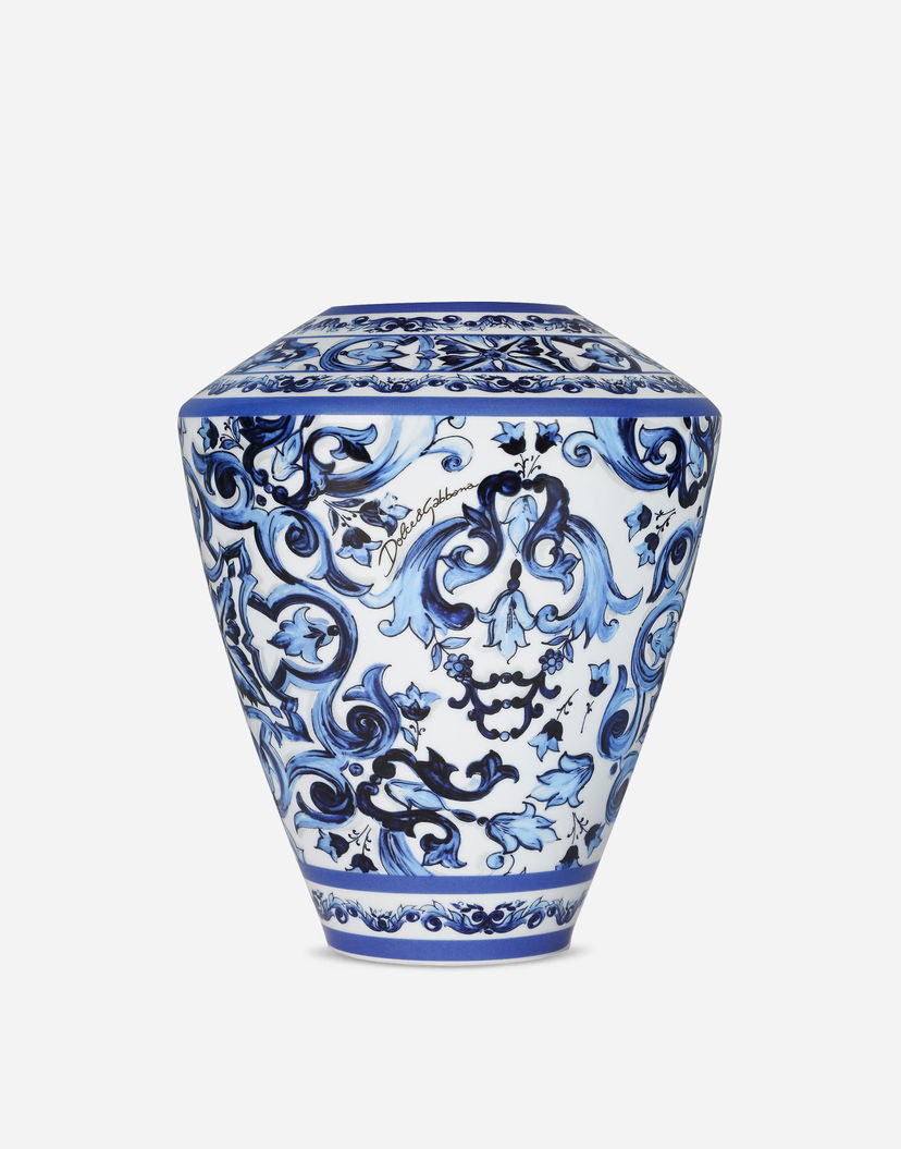 Home decor Dolce & Gabbana Dolce & Gabbana Large Amphora Porcelain Vase Večbarvna | TCC198TCAMZUB011