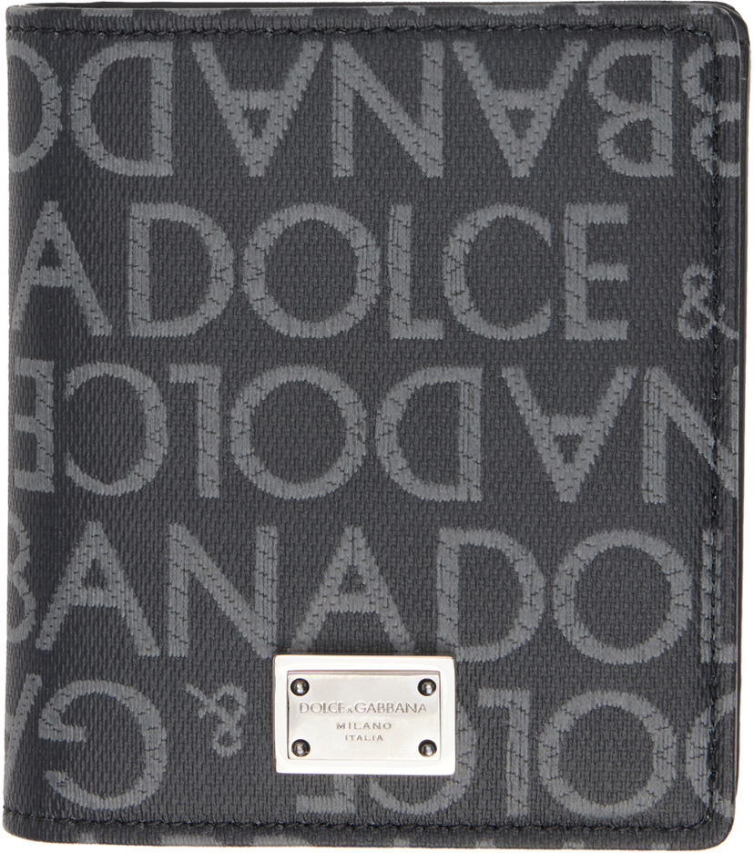 Denarnica Dolce & Gabbana Coated Jacquard Bifold Wallet Črna | BP3324AJ705
