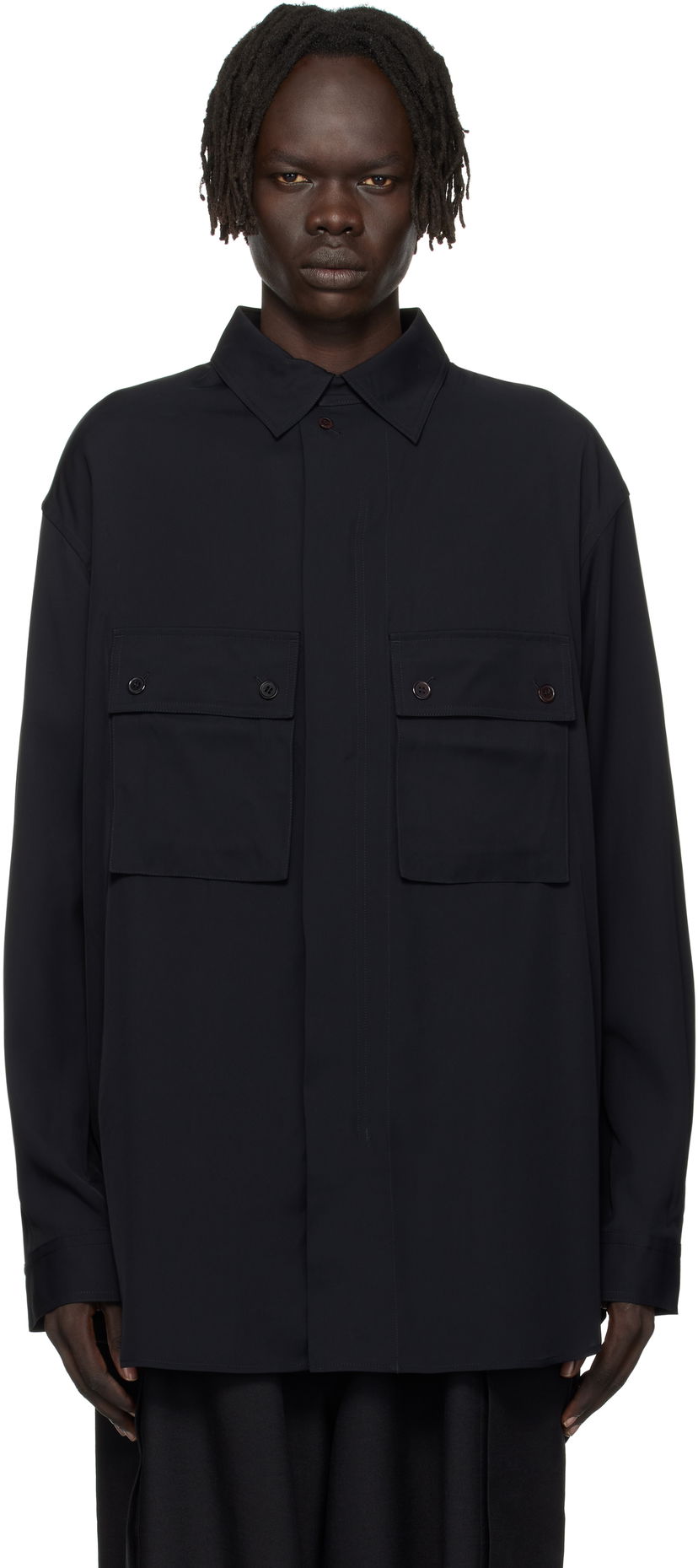 Srajce Y-3 Y-3 Rayon Twill Oversized Shirt Črna | JX7288