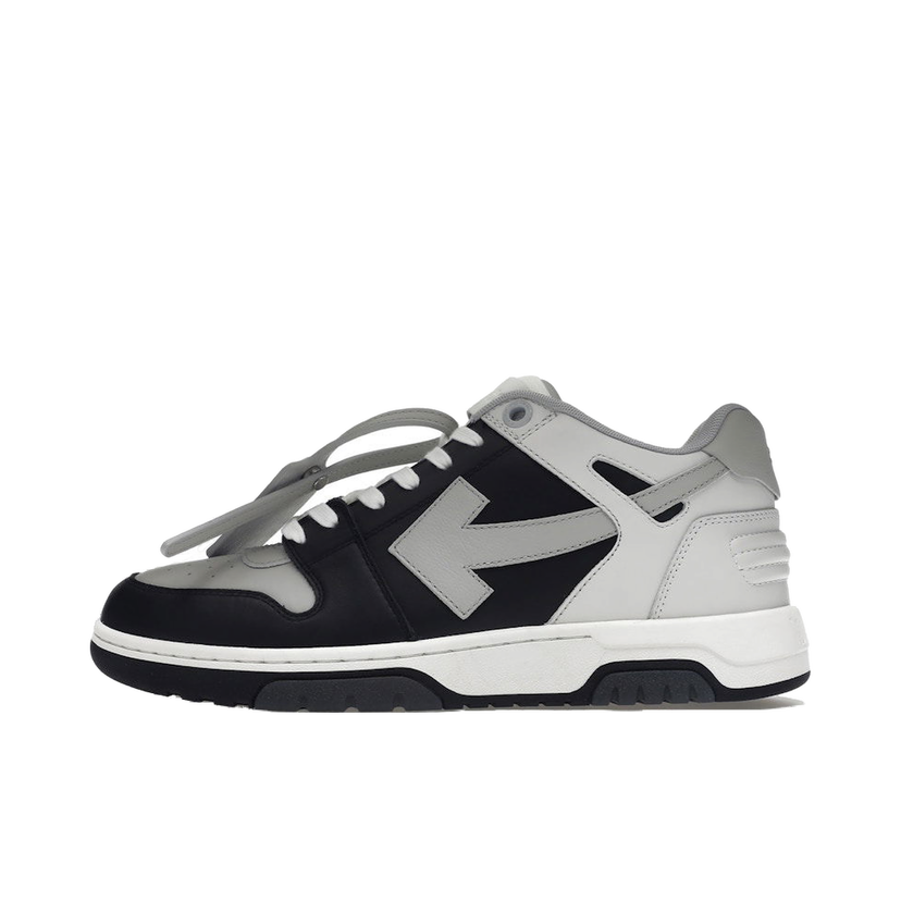 Superge in čevlji Off-White Out Of Office OOO Low Tops Light Grey Black Črna | OMIA189F22LEA0010709