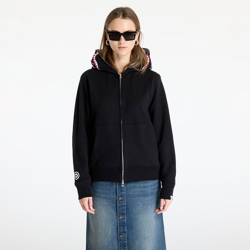 Pulover BAPE A BATHING APE 2nd Shark Full Zip Hoodie Črna | 001ZPK701006M BLK