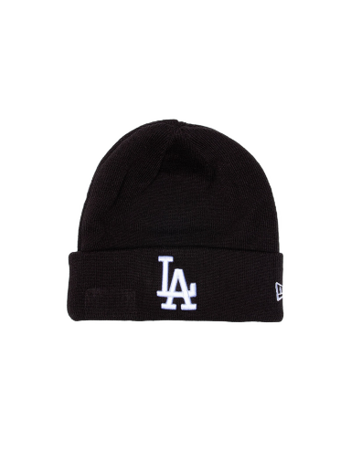 Beanie New Era MLB Essential Cuff Knit Beanie LA Črna | 12122730