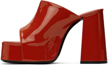 Nega čevljev BY FAR BY FAR Brad Heeled Sandals Rdeča | 23PFBRAMBUGP, 2