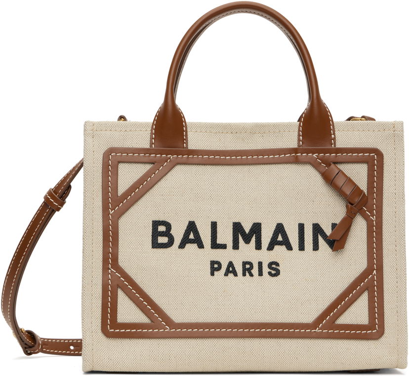 Torbica Balmain Balmain B-Army Small Tote Bag Bež | DN1FE809TDCS