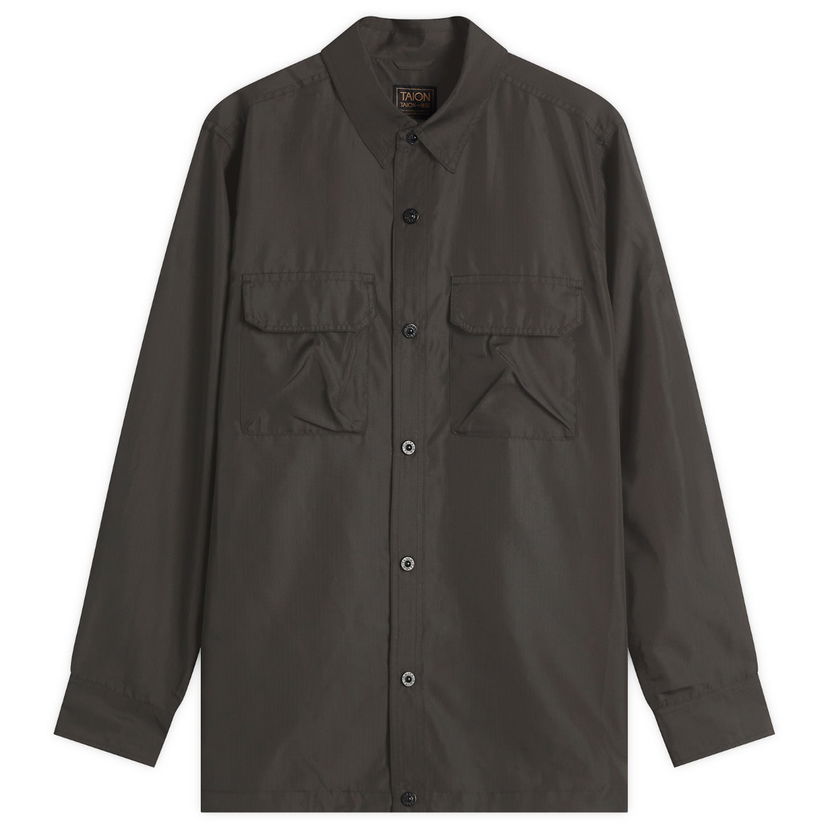 Srajce TAION Military Pocket Shirt, Size Large Siva | TAION-109SHNDML-2-BLK
