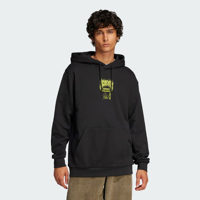 Pulover adidas Performance Q12 Training Supply Fashion Death Metal Sweatshirt Črna | JN5703