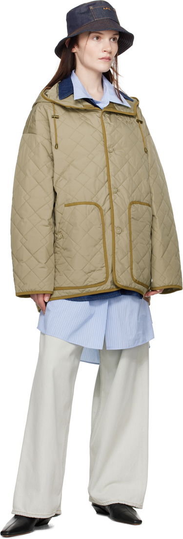 Puhovka A.P.C. Hooded Quilted Jacket Zelena | PSAKJ-M32005, 3
