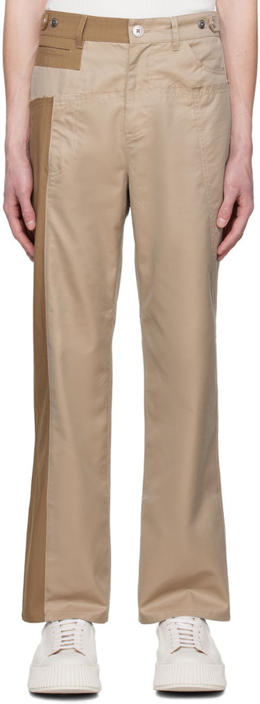 Cargo hlače Feng Chen Wang Feng Chen Wang Paneled Trousers Bež | FUS15TR02, 0