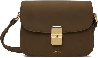 Torba za čez ramo A.P.C. A.P.C. Grace Small Shoulder Bag Rjava | PXCAT-F61413, 0
