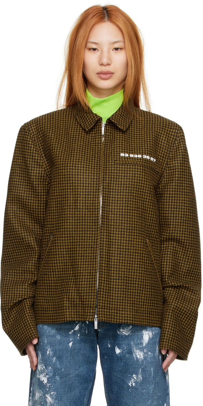 Jakna VETEMENTS Wool Zip-Up Jacket Rjava | VL12JA100Y