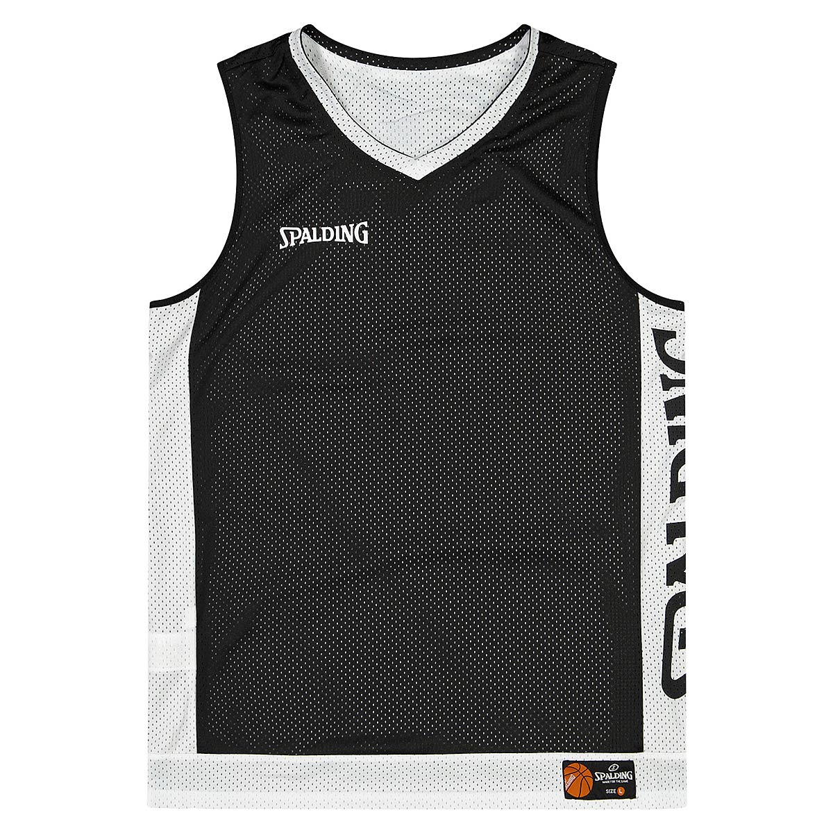 Majica brez rokavov Spalding Reversible Tank Top Črna | 40221207-BK/WH, 0