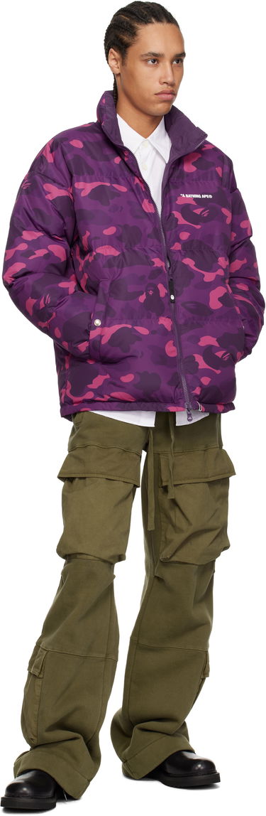 Puhovka BAPE Camo Reversible Down Jacket Lila | 001DNK801007M, 3