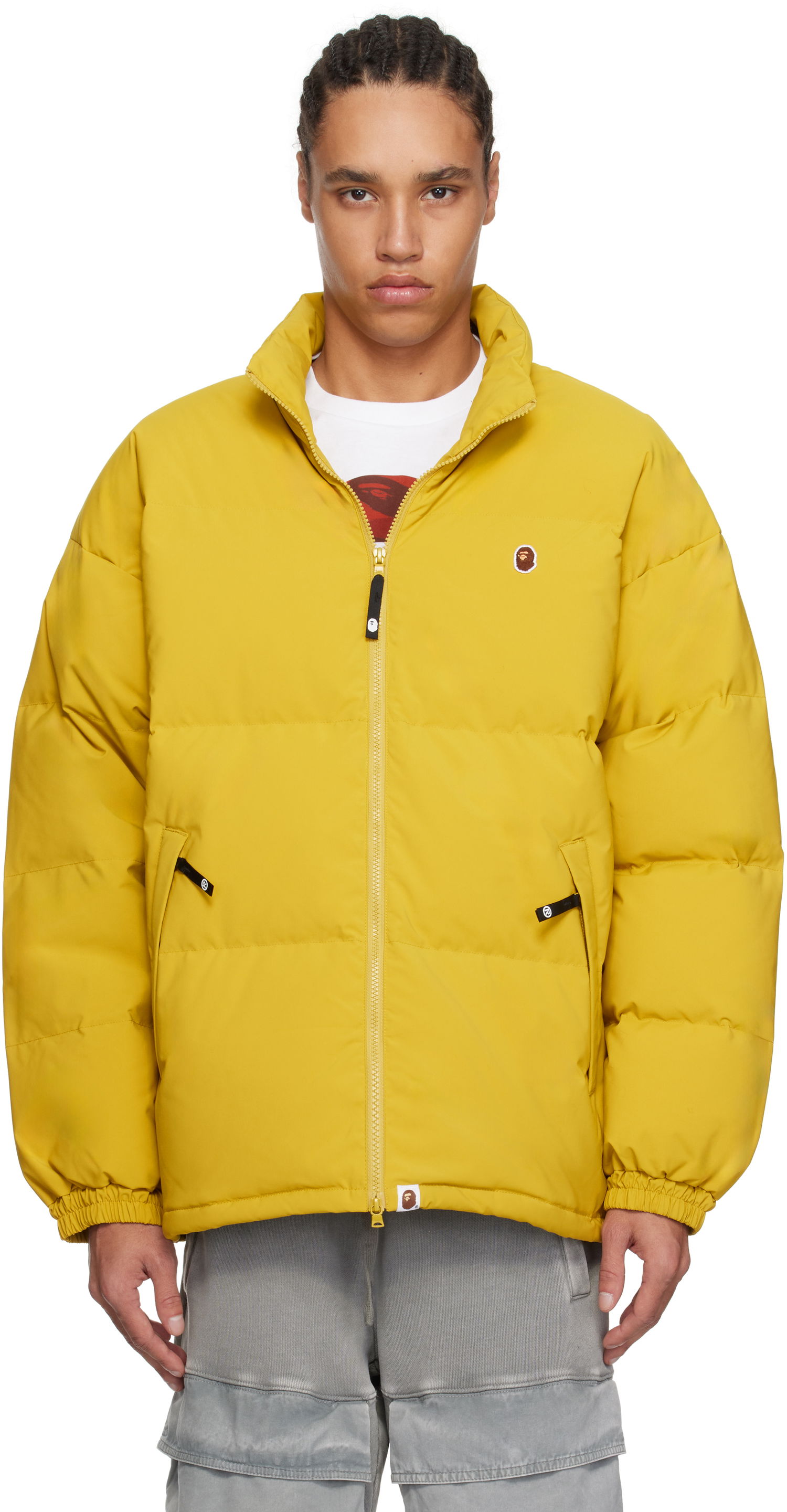 Puhovka BAPE One Point Down Jacket Rumena | 001DNK701005M, 0