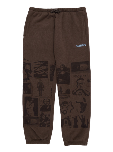 Trenirka Pleasures Choices Sweatpants Brown Rjava | P23SP041-BROWN