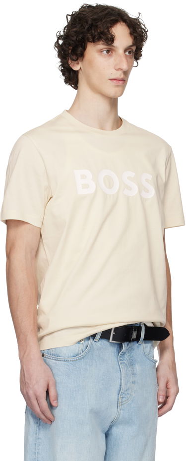 Majica BOSS BOSS Cotton-Jersey Logo T-Shirt Bež | 50495742, 1