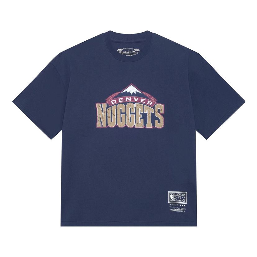 Majica Mitchell & Ness NBA Denver Nuggets Throwback Logo T-Shirt Modra | MNJYSST230096-NAVY