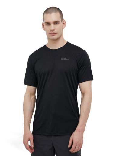 Majica Jack Wolfskin Tech T-shirt Črna | 1807072