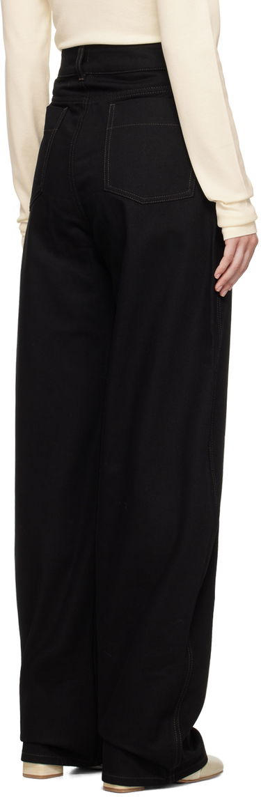 Kavbojke LEMAIRE LEMAIRE High Waisted Curve Pants Črna | PA1052 LD1000, 2