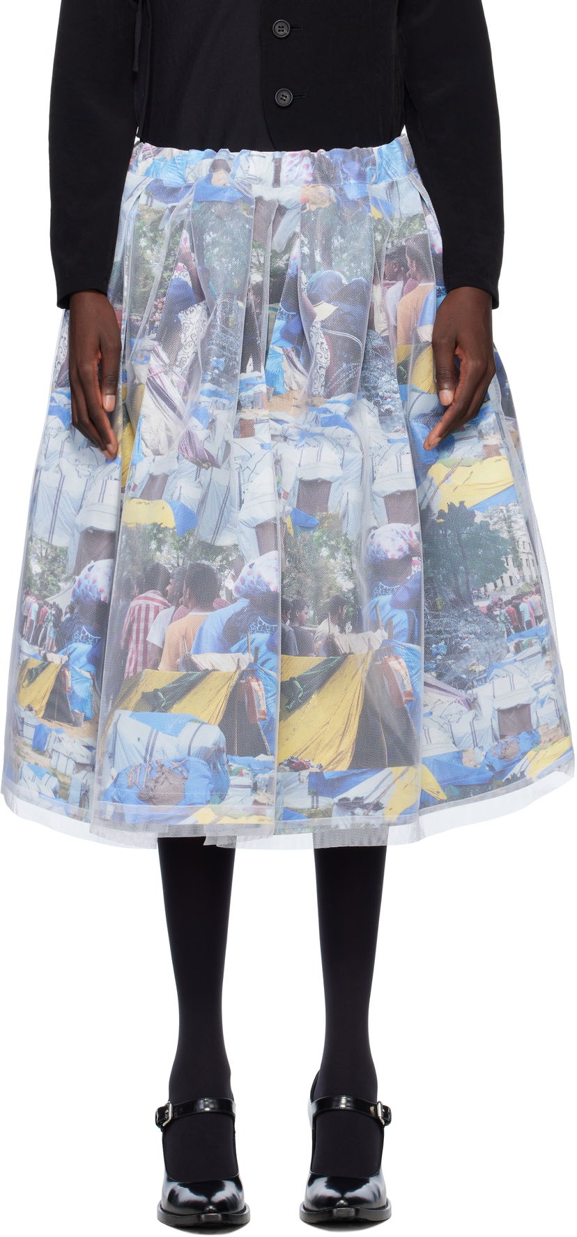 Krila Comme des Garçons Comme des Garçons Tulle Midi Skirt Večbarvna | GO-S014-S25