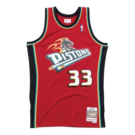 Dres Mitchell & Ness Mitchell & Ness NBA Swingman Jersey Pistons Grant Hill Rdeča | SMJYAC18057-DPISCAR99GHI