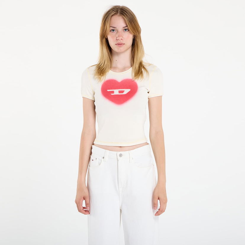 Majica Diesel Diesel T-Ele T-Shirt Bela | A12836_0SQAD 1AM