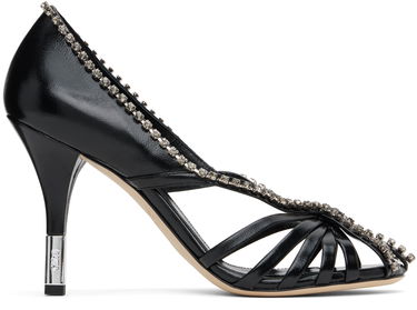 Superge in čevlji CHLOÉ Chloé Leonie Crystal-Embellished Slingback Heels Črna | CHC25S07LPP, 0