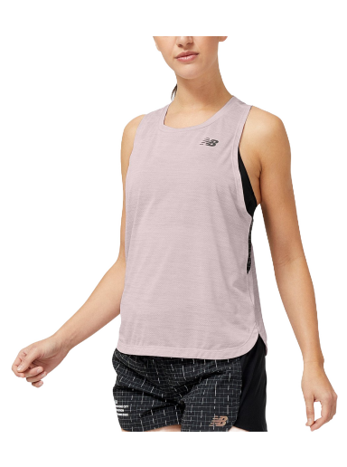 Majica brez rokavov New Balance Impact Run Luminous Tank Top Roza | wt31250-sir