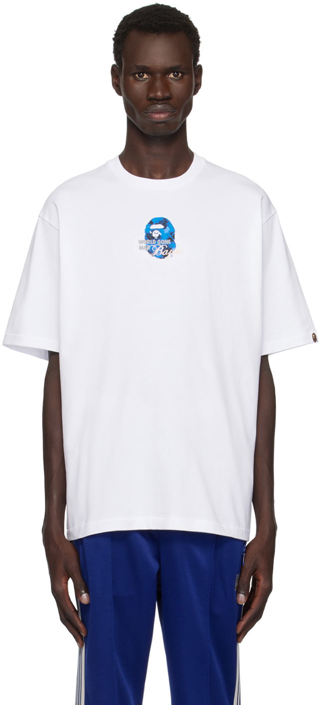 Majica BAPE Ape Head T-shirt Bela | 001TEK801328M