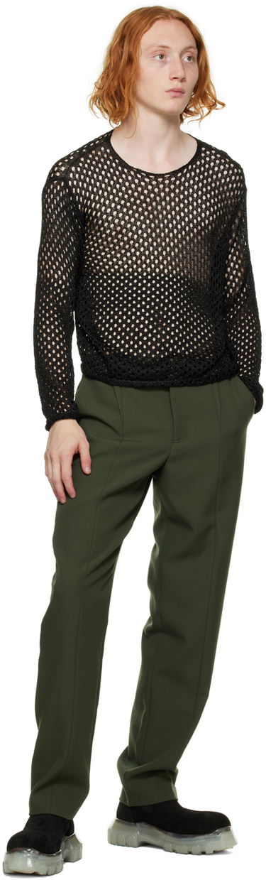 Pleteni pulover Dion Lee Metallic Long Sleeve Sweater Črna | C7107F22, 3