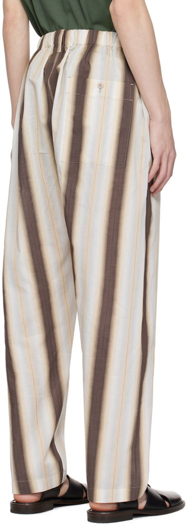 Hlače LEMAIRE Lemaire Relaxed Striped Trousers Rjava | PA1047 LF1259, 2