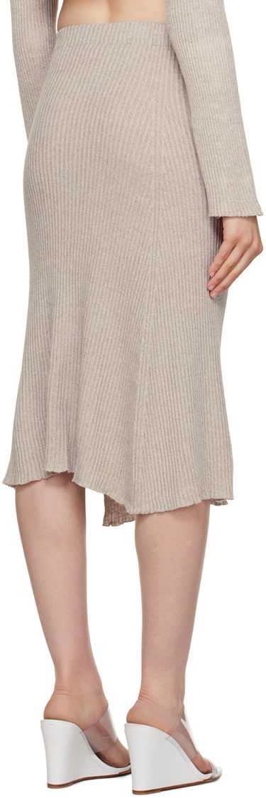 Krila Baserange Birgi Asymmetrical Midi Skirt Bež | SKBI-LM-AU23, 2