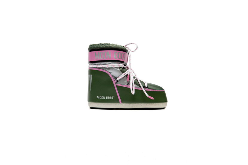 Superge in čevlji Moon Boot Icon Low Space Racing Boots Zelena | 80D1409650-GH01