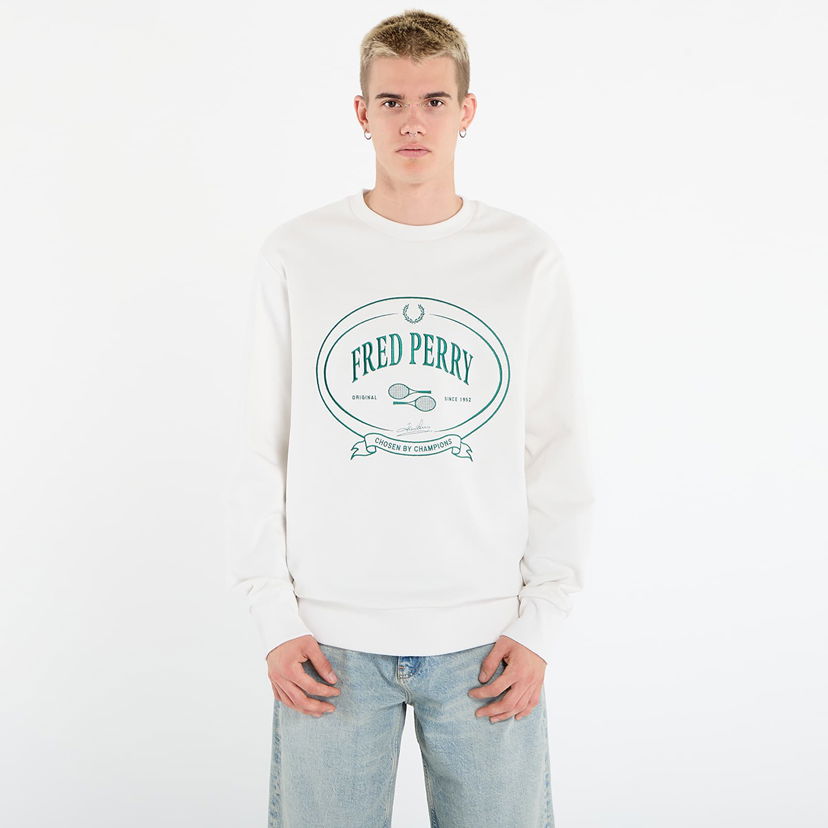 Pulover Fred Perry Fred Perry Chosen By Champions Sweatshirt Bela | M1605 129