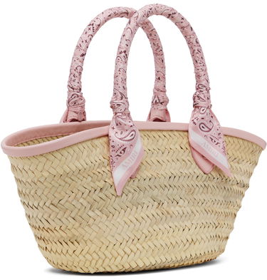 Torbica AMIRI AMIRI MA Raffia Micro Tote Roza | AWBGTO1002, 2