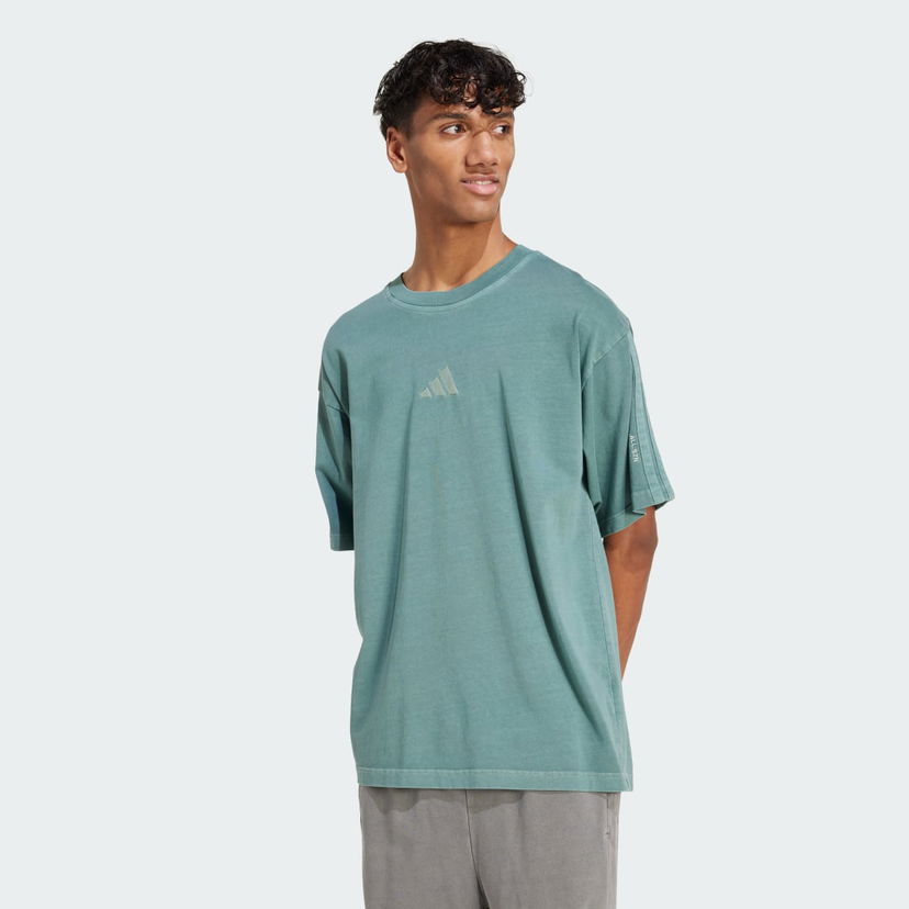 Majica adidas Performance ALL SZN Washed Tee Zelena | JN0610