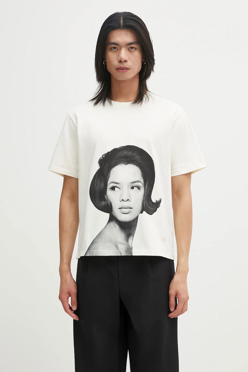 Majica Wales Bonner Wales Bonner Selah Oversized T-Shirt Bela | UA25JE29.JE01.100