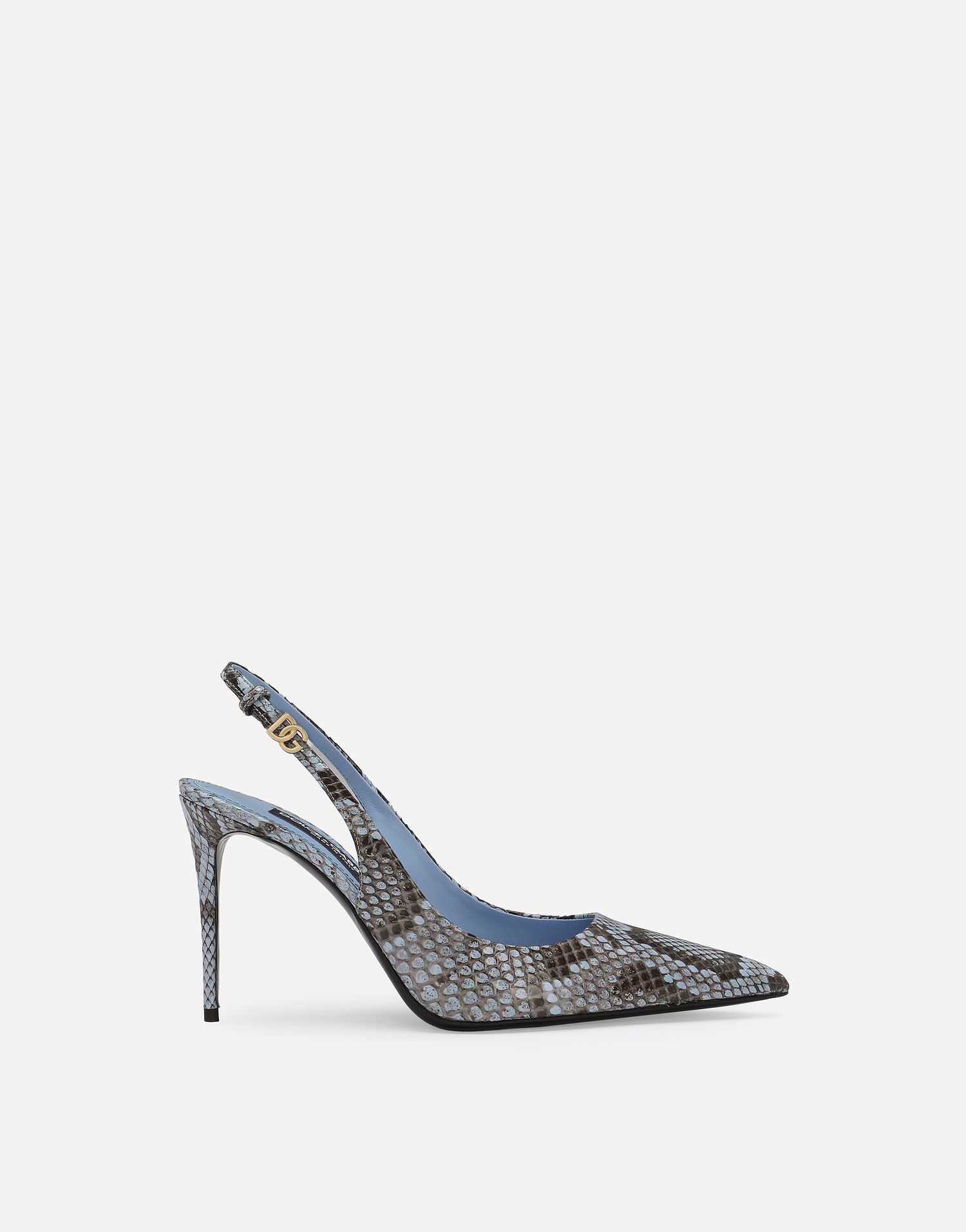 Superge in čevlji Dolce & Gabbana Python Skin Slingback Pumps Modra | CG0774A211180789, 0