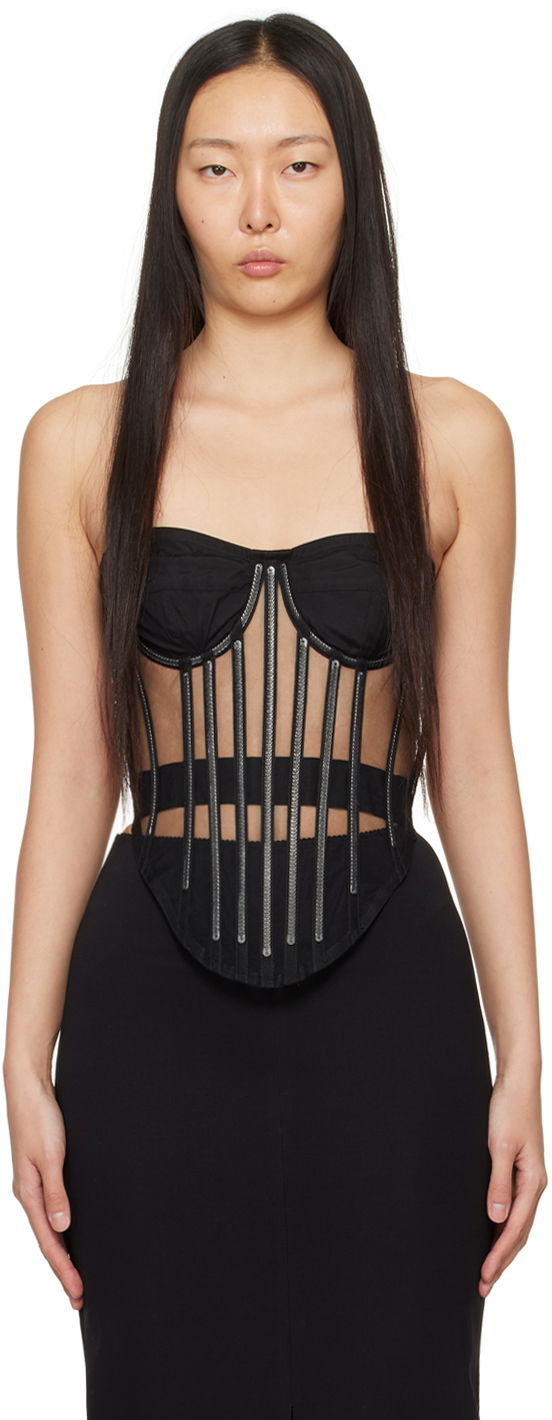 Majica brez rokavov Dolce & Gabbana Kim Kardashian x Corset Črna | F777LT FLMFB