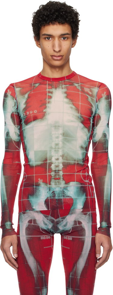 Majica Jean Paul Gaultier Jean Paul Gaultier 'The Squeletor' Mesh Top Rdeča | 25/33-F-TO241-T580-3058, 0