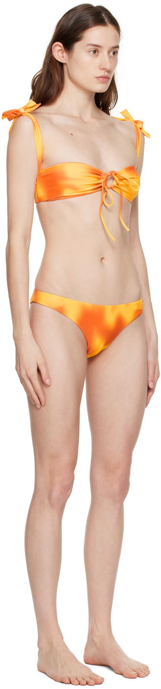 Kopalke GUIZIO Guizio Mona Tie-Front Bikini Oranžna | MB 5, 1