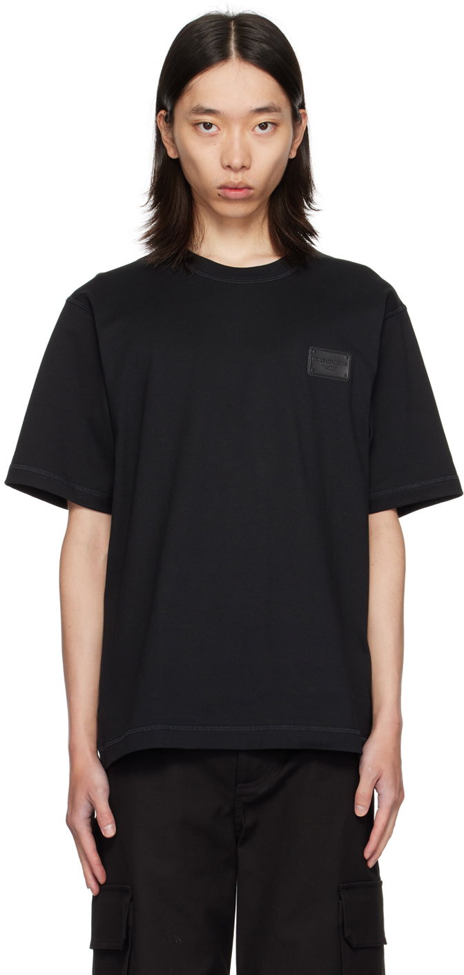 Majica Dolce & Gabbana Designer Tag T-Shirt Črna | G8PN9TG7NTW