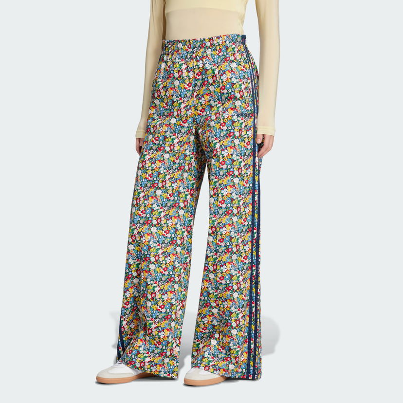 Hlače adidas Originals Originals x Liberty London Wide Leg Pants Večbarvna | JC7787