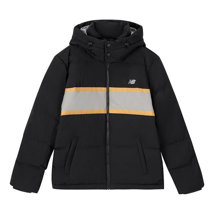 Puhovka New Balance Sportswear Hooded Jacket Črna | AMJ33341-BK