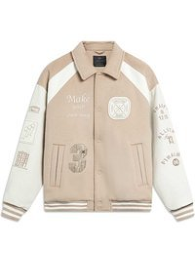 Jakna Li-Ning D. WADE Hall of Fame Varsity Jacket Bež | AJPT005-3