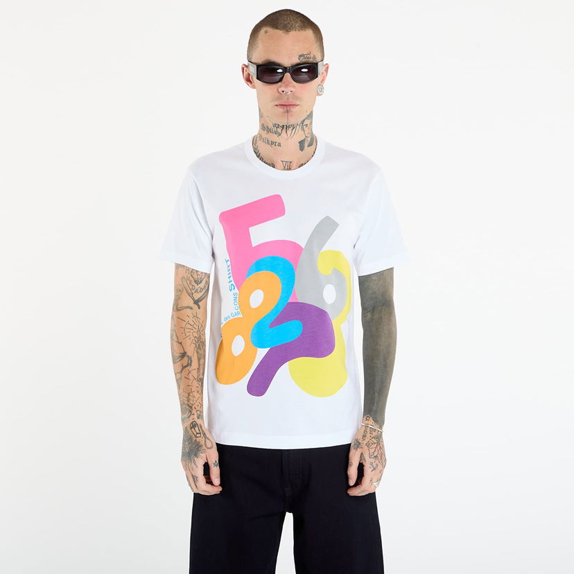 Majica Comme des Garçons Comme des Garçons SHIRT T-Shirt With Graphic Print Bela | FP-T001-W25 White
